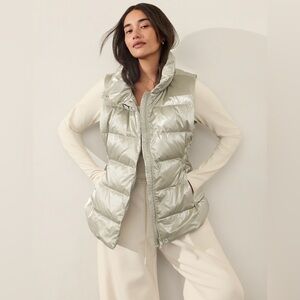 NWT-Athleta Oyster Shine Downtown Shine Vest, Large